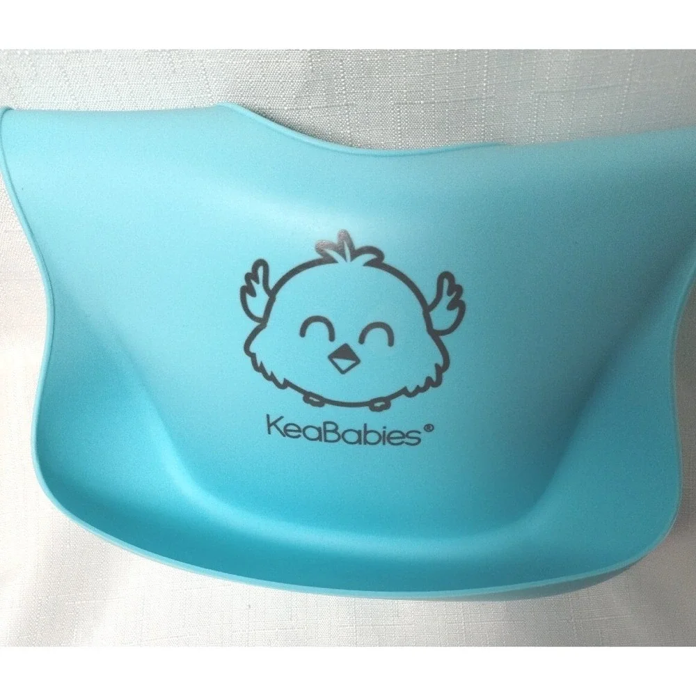 Silicone Bibs By KeaBabies! Lot Of 3 Adjustable Bibs In Blue, Teal & Green. EUC